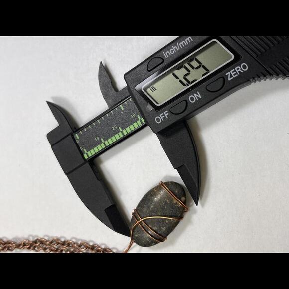 Handcrafted Wire Wrapped Serpentine stone  Necklace Pendant Gemstone - Picture 2 of 3